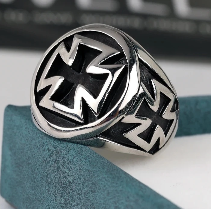 Bague acier  homme